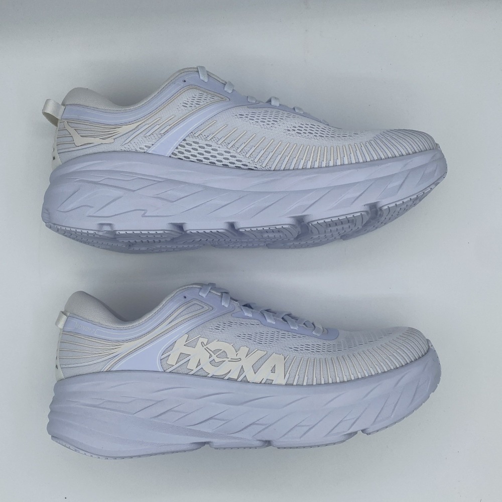 Hoka One Men's 11M Bondi 7 Running Shoes White 1110518 New In Box - Picture 4 of 8